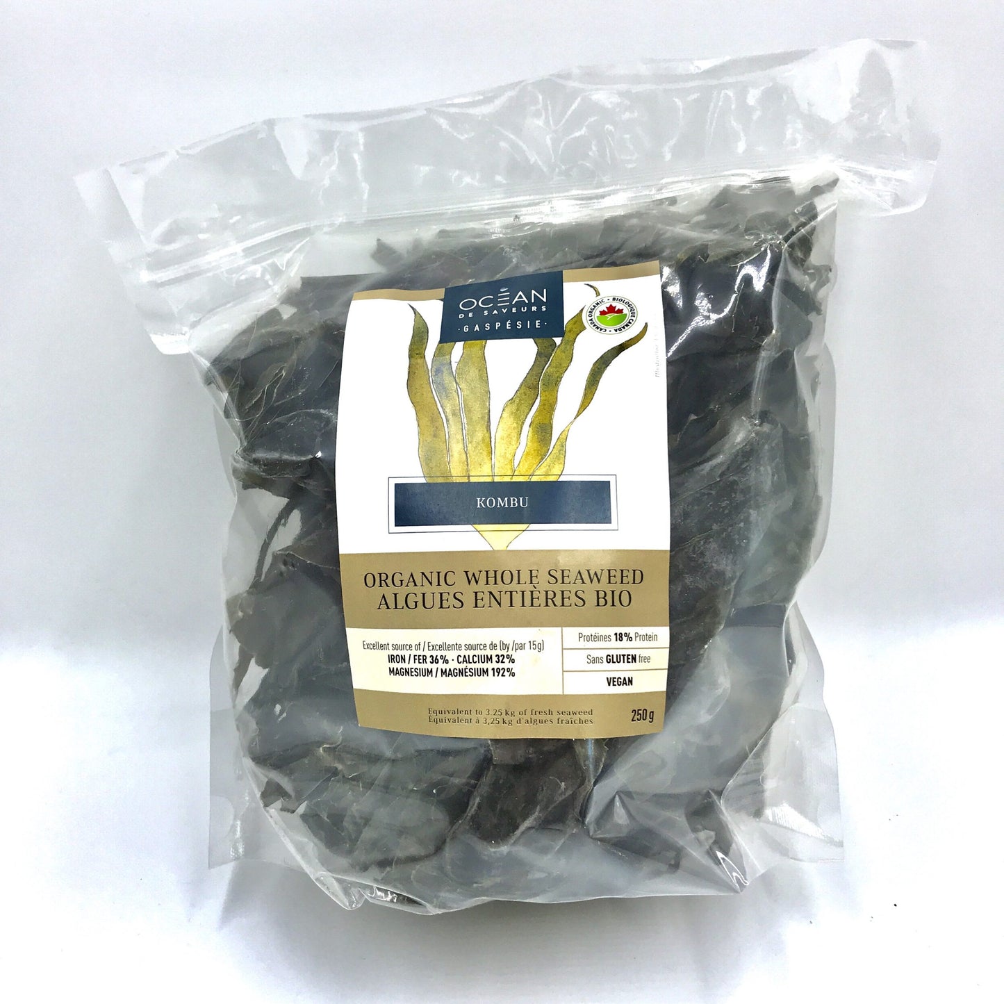 Kombu entière - Formats: 35g / 250g / 5lb / 10lb / 15lb