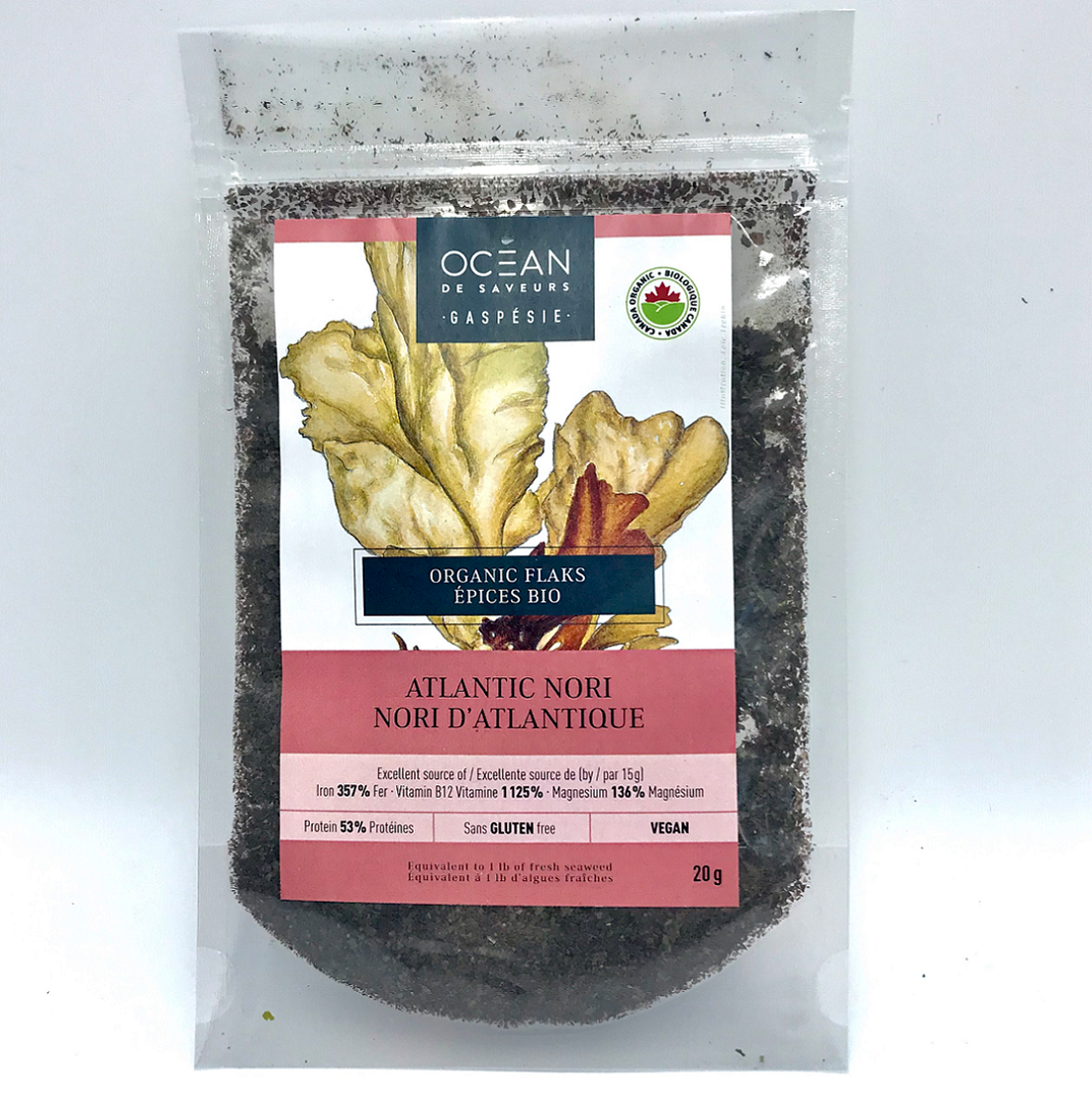 Nori d'Atlantique en flocons - Formats: 20g / 250g / 5lb / 10lb / 50lb