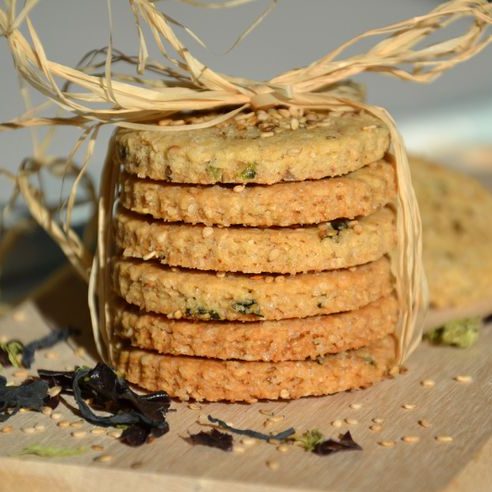 Biscuits santé au sésame et aux algues