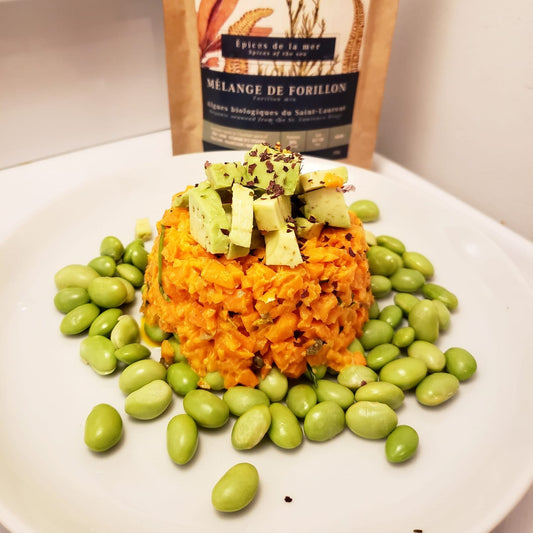 Tartare de carottes aux algues