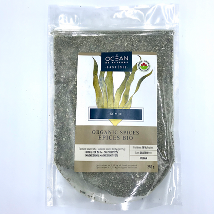 Kombu en flocons - Formats: 35g / 250g / 5lb / 10lb / 50lb