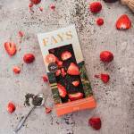 Chocolats fins du Terroir - Fays - Formats: boîte de 3 / 6 / 12 / 18 & tablette à la Kombu Royal et aux fraises